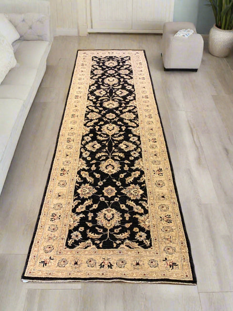 Hand-Knotted Sultanabad Vegetable-Dyed Wool Rug, 2' 9" x 9' 4"   (K)