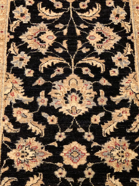 Hand-Knotted Sultanabad Vegetable-Dyed Wool Rug, 2' 7" x 9' 8"  (K)
