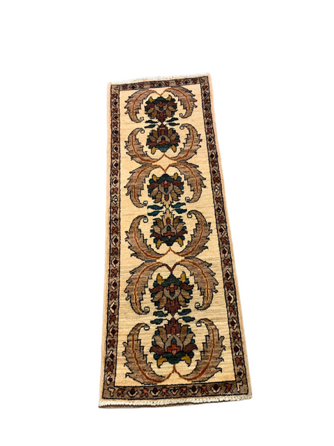 Hand-Knotted Sultanabad Vegetable-Dyed Wool Rug, 1' 8" x 4' 10" (K)