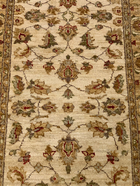 Hand-Knotted Sultanabad Vegetable-Dyed Wool Rug, 2' 8" x 8' 7"  (K)