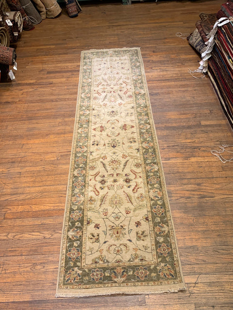 Sultanabad 100% wool Hand Made Rug - size 2' 7" x 10' 1" (P)