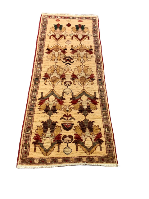Hand-Knotted Sultanabad Vegetable-Dyed Wool Rug, 1' 8" x 4' 10"  (K)