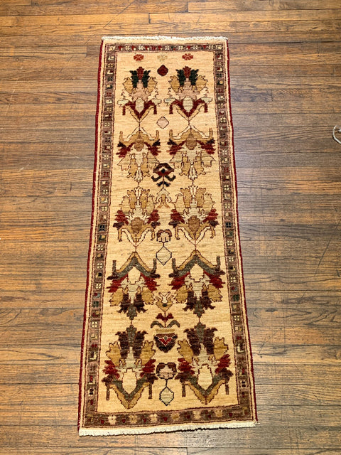 Hand-Knotted Sultanabad Vegetable-Dyed Wool Rug, 1' 8" x 4' 10"  (K)