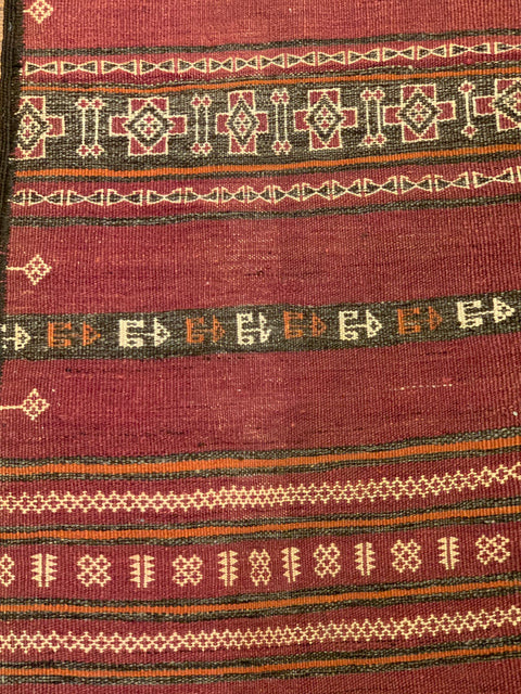 Afghan Kilim Handwoven flatweave Rug – size 1' 11" x 8' 10"