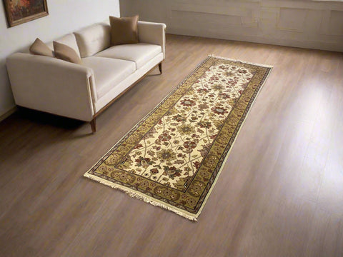 Sultanabad 100% wool Hand Made Rug - size 2' 6" x 8" (P)