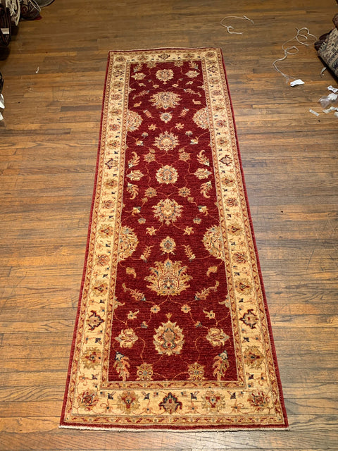 Hand-Knotted Sultanabad Vegetable-Dyed Wool Rug, 2' 10" x 8' 8" (K)