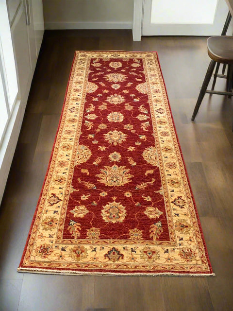 Hand-Knotted Sultanabad Vegetable-Dyed Wool Rug, 2' 10" x 8' 8" (K)