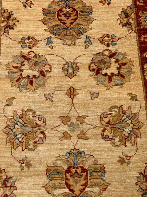 Hand-Knotted Sultanabad Vegetable-Dyed Wool Rug, 2' 11" x 8' 1" (K)