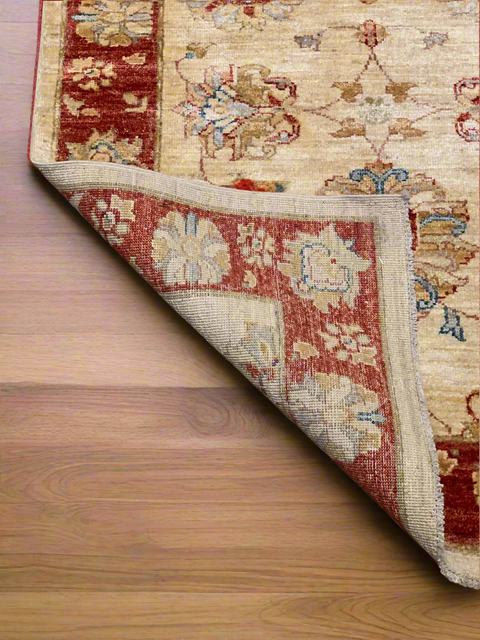 Hand-Knotted Sultanabad Vegetable-Dyed Wool Rug, 2' 11" x 8' 1" (K)