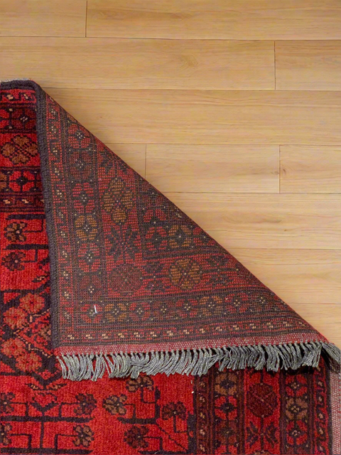 Terkaman Tribal Afghan Oriental Rug, 2' 7" x 6' 8" (C)