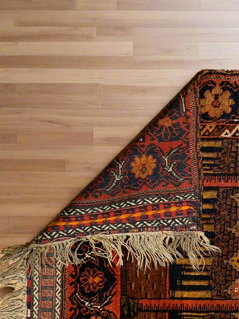 Terkaman Tribal Baluch Oriental Rug;  2' 6"x 4" (A)