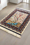 Exquisite 100% Silk Persian Tree of Life Rug – Elegant and Luxurious, size 2' 6" x 4"