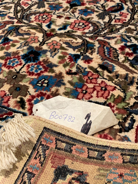 Hand-Knotted Pakistan Kashmiri Silk Wool Blend Rug, size 2' 7" x 4" (E)