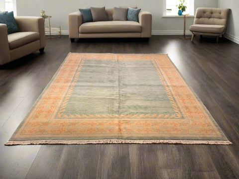 Sultanabad 100% wool Hand Made Rug, 8' x 10' 2" (P)