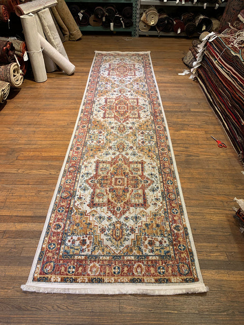 Persian-Inspired. Modern Defined. Turkish Made Rug, size 3' 2" x 13' 1"