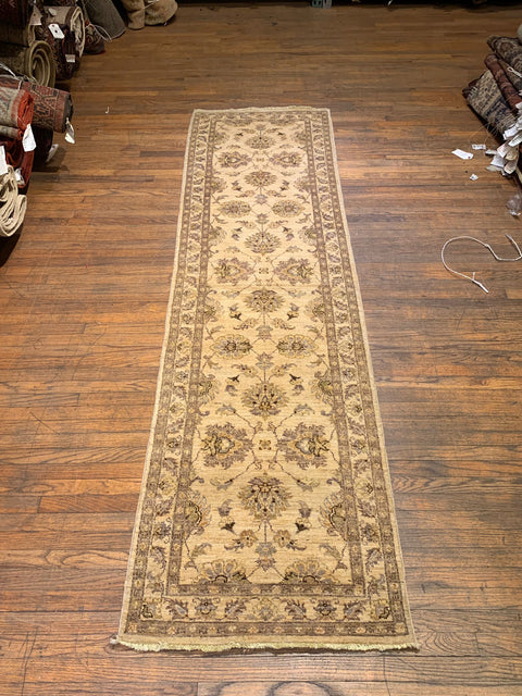 Hand-Knotted Sultanabad Vegetable-Dyed Wool Rug, 2' 6" x 9' 6" (K)