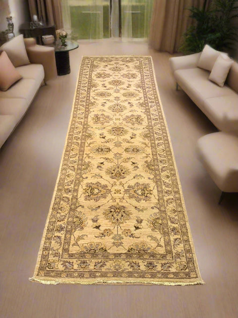 Hand-Knotted Sultanabad Vegetable-Dyed Wool Rug, 2' 6" x 9' 6" (K)