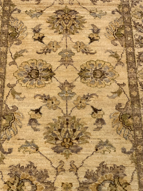 Hand-Knotted Sultanabad Vegetable-Dyed Wool Rug, 2' 6" x 9' 6" (K)
