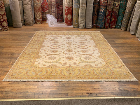 Hand-Knotted Sultanabad Vegetable-Dyed Wool Rug, 8' x 9' 8" (K)
