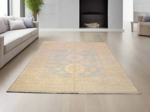 Khotan Pomegranate design Oriental Rug, 8' 1" x 9' 10" (D)