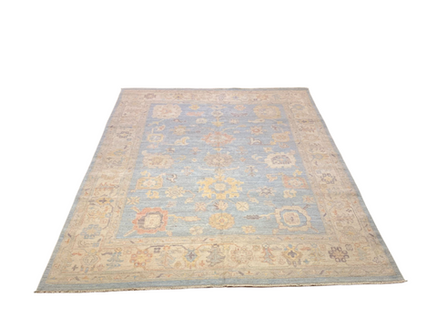 Hand-Knotted Sultanabad Vegetable-Dyed Wool Rug, 8' 1" x 9' 11" (K)