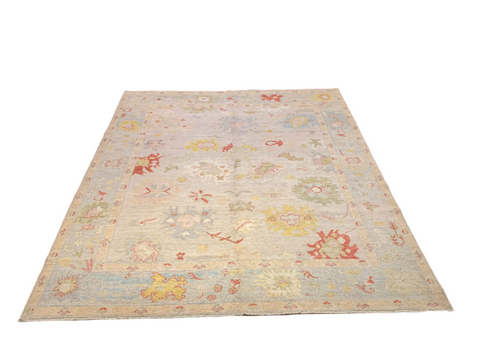 Hand-Knotted Sultanabad Vegetable-Dyed Wool Rug, 8' 3" x 10' 2" (K)