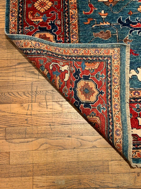 Hand-Knotted Sultanabad Vegetable-Dyed Wool Rug, 8' 3" x 9' 7" (K)