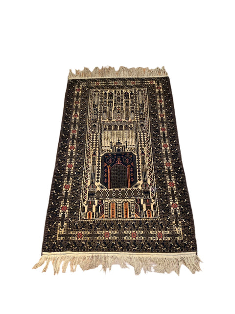 Terkaman Tribal Baluch Oriental Rug; 3" x 5" (A)
