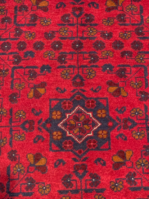 Terkaman Tribal Afghan Oriental Rug, 3' 5" x 4' 10" (C)