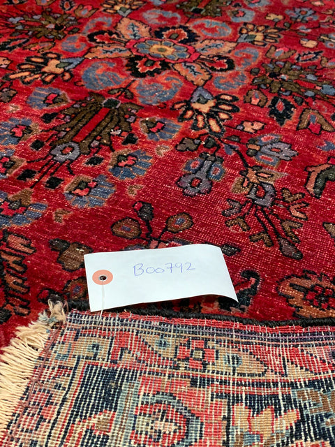Timeless Beauty, Woven by Hand. Antique Persian Sarouk Rug, 3' x 4' 10"