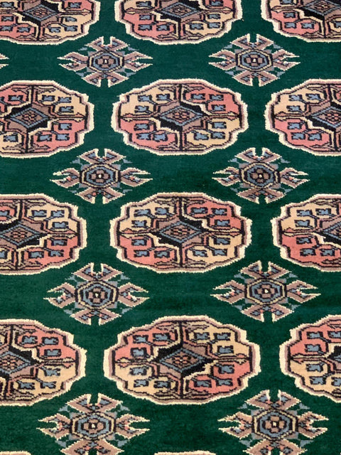 Hand-Knotted Pakistan Kashmiri Silk Wool Blend Rug, 3' x 4' 10" (E)