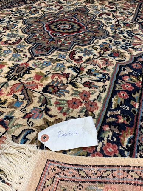Hand-Knotted Pakistan Kashmiri Silk Wool Blend Rug, 3' 2" x 5' (E)