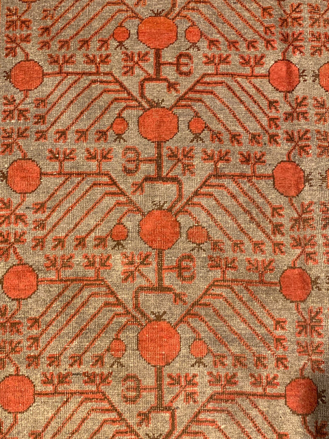 Antique Khotan Samarkand Rug, circa 1910's, 6' 8" x 13' 7"