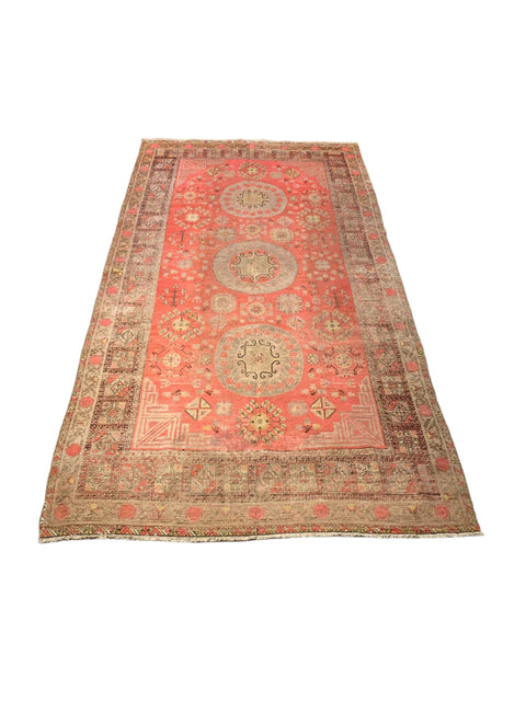 Antique Khotan Samarkand Rug, circa 1910's, 5' 10" x 11' 2"