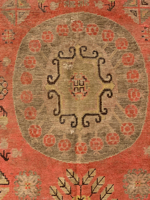 Antique Khotan Samarkand Rug, circa 1910's, 5' 10" x 11' 2"