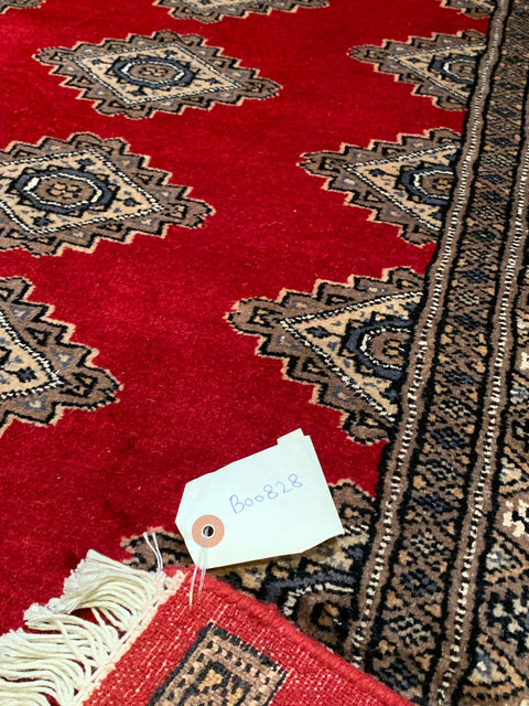 Hand-Knotted Pakistan Kashmiri Silk Wool Blend Rug, 3' x 4' 7" (E)
