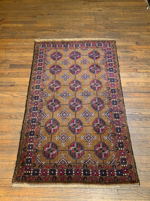 Terkaman Tribal Baluch Oriental Rug, 2' 10" x 4' 10" (A)