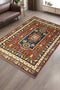 Hand-Knotted Vegetable Dye Kazak Rug from Pakistan, 3' 4" x 5' 3"