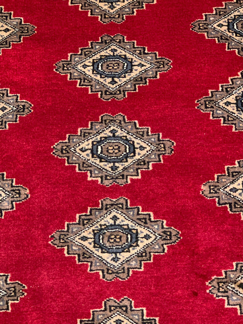 Hand-Knotted Pakistan Kashmiri Silk Wool Blend Rug, 3' x 4' 7" (E)