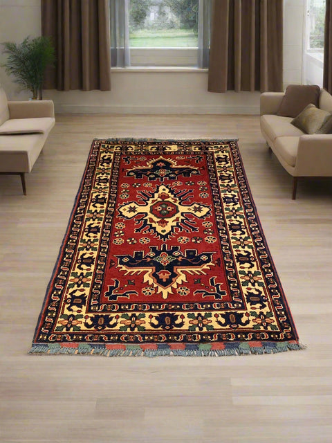 Sultanabad 100% wool Hand Made Rug 3' 2" x 5' 1" (Q)