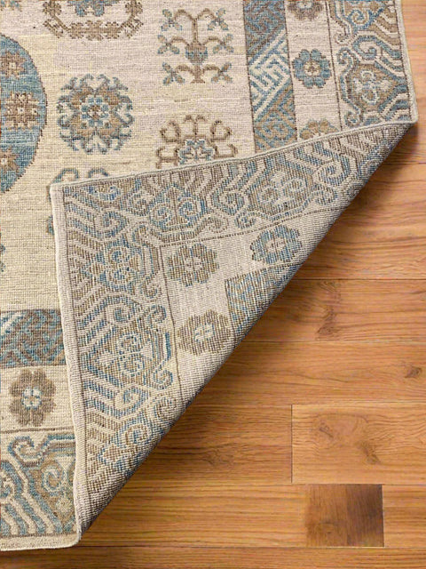 Khotan Pomegranate design Oriental Rug,  5' 9" x 9' (D)