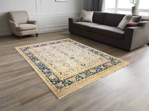 Sultanabad 100% wool Hand Made Rug, 8' x 10' (P)