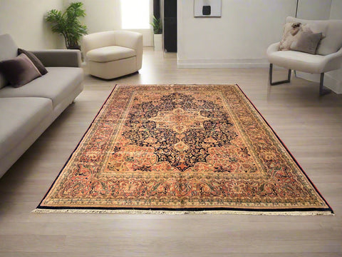 Sultanabad 100% wool Hand Made Rug, 8' x 11' 5" (P)