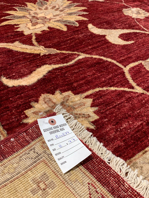 Hand-Knotted Sultanabad Vegetable-Dyed Wool Rug, 8' x 9' 7" (K)