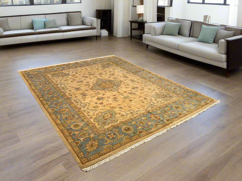 Sultanabad 100% wool Hand Made Rug, 8' x 10' (P)