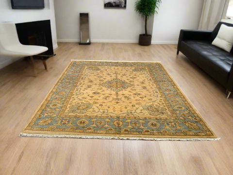 Sultanabad 100% wool Hand Made Rug, 8' x 10' (P)
