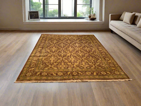 Sultanabad 100% wool Hand Made Rug, 7' 9" x 9' 8" (P)