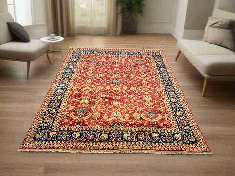 Sultanabad 100% wool Hand Made Rug, 8' 1" x 10' 5" (P)