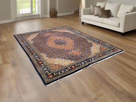 Exquisite 100% Silk Persian Design Rug – Elegant and Luxurious, 8' x 10' (H)