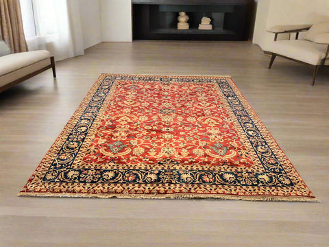 Sultanabad 100% wool Hand Made Rug, 8' 1" x 10' 5" (P)